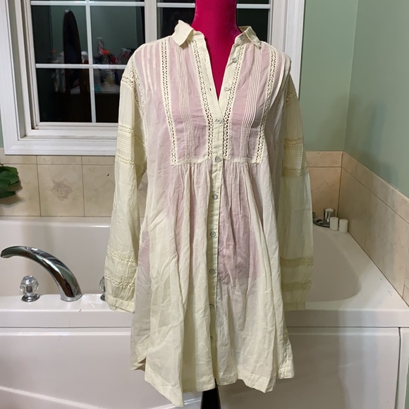 NWT Free People Victorian Buttondown shirt dress size small - Picture 5 of 9